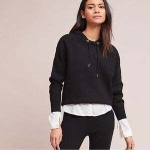 Anthropologie Moth Unwind Knit Hoodie Sweatshirt L